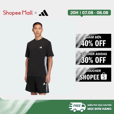 [Duy nhất 8.8 - VOUCHER 30%]adidas Gym & Training ÁO THUN 3 GẠCH WORKOUT ESSENTIALS FEELREADY Nam Đen KA3486