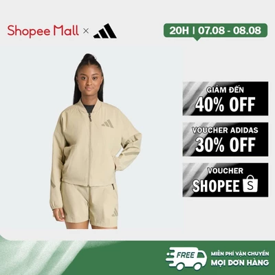 [Duy nhất 8.8 - VOUCHER 30%]adidas Phong cách sống ÁO BOMBER DỆT ADIDAS Z.N.E. Nữ nâu KD8509