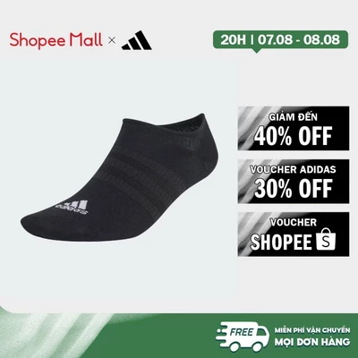 [Duy nhất 8.8 - VOUCHER 30%]adidas Phong cách sống Bộ 3 Đôi Tất Ẩn Mỏng Nhẹ Unisex Đen IC1327