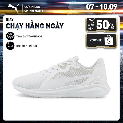 Giày Chạy Bộ PUMA Unisex Twitch Runner White-Gray Violet Màu Trắng