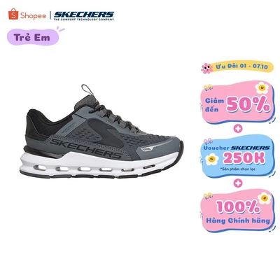 Giày Thể Thao Bé Trai Skechers Slip-Ins Glide-Step Plus Vista-Lane - 404203L-CCBK Air-Cooled Memory Foam