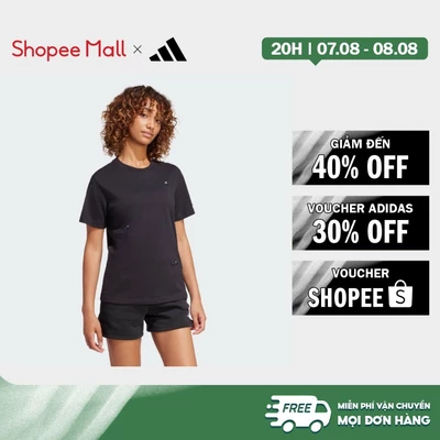 [Duy nhất 8.8 - VOUCHER 30%]adidas Phong cách sống Áo Thun Graphic Lounge Slide Nữ Đen JN8269