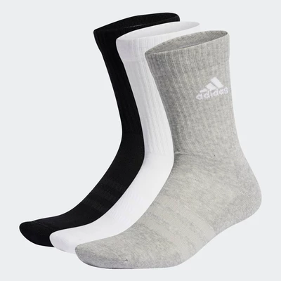 adidas Phong cách sống & Bóng rổ Bộ 3 Đôi Tất Cao Cổ Có Đệm Unisex Xám IC1311