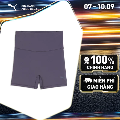 Quần Đùi Tập Luyện PUMA Nữ W SHAPELUXE SHORT TIGHT Inky Depths Màu Xám
