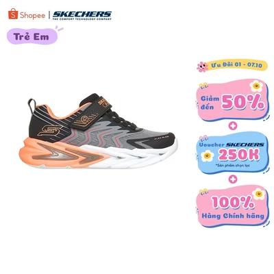 Giày Thể Thao Bé Trai Skechers S-Lights Flex-Glow Ultra Prism-Pacer Thường Ngày - 400141L-BKCC