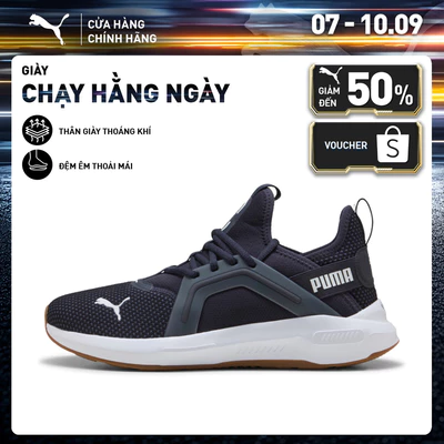 Giày Chạy Bộ PUMA Unisex Softride Enzo 5 Premium New Navy-White Màu Xanh