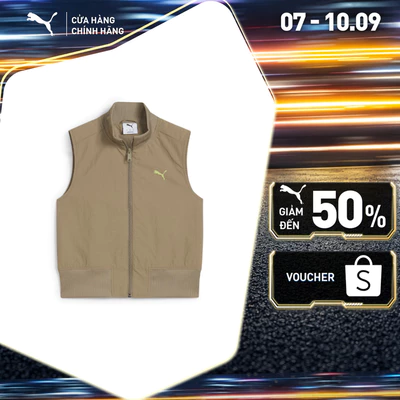 Áo Khoác Thời Trang PUMA Nữ DARE TO Full-Zip Vest Velvet Moss Màu Nâu
