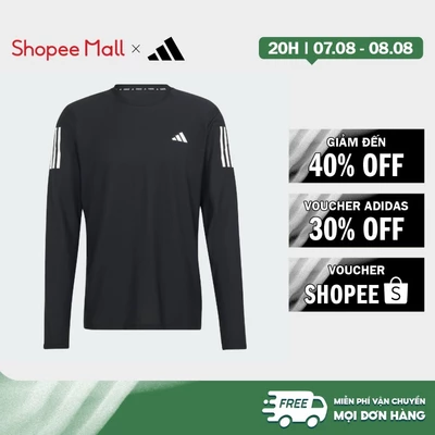 [Duy nhất 8.8 - VOUCHER 30%]adidas Chạy Áo Thun Dài Tay Own The Run Nam Đen IN1486