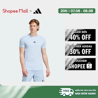 [Duy nhất 8.8 - VOUCHER 30%]adidas Gym & Training Áo Thun Tập Luyện Designed for Training Nam Màu xanh da trời JX3284