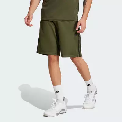 adidas Gym & Training Quần Short Tập Luyện Vải Pique 3 Sọc Train Essentials Nam màu xanh lá JP4975