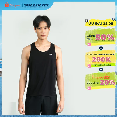 Sports Tank Top Nam Skechers Running Performance Sports Tank Top - SP325M355-0018
