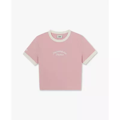 MLB - Áo croptop nữ tay ngắn Sportive Lettering_3FTSV0164-10PKL