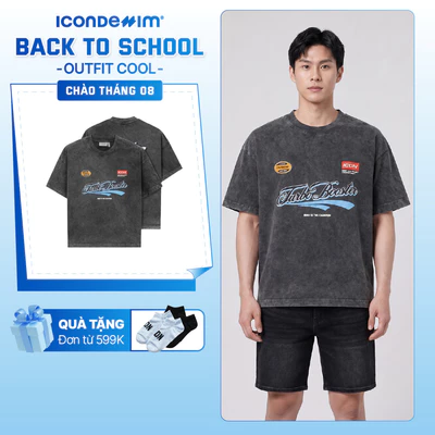 Áo Thun Nam ICONDENIM Turbo Booster Form Boxy ATID0681