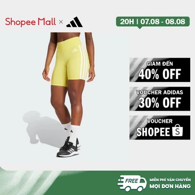 [Duy nhất 8.8 - VOUCHER 30%]adidas Gym & Training Quần Short Legging 3 Sọc Optime Essentials Nữ Màu vàng JD6538