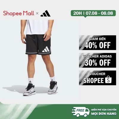 [Duy nhất 8.8 - VOUCHER 30%]adidas Basketball adidas Basketball Badge of Sport Shorts Men Black JN4728