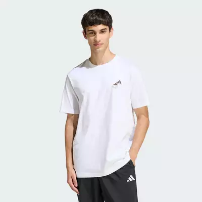 adidas Phong cách sống ÁO THUN GRAPHIC COFFEE CAFE CHEESECAKE Nam trắng KB2497