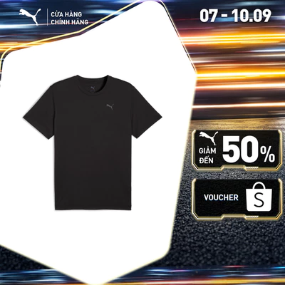 Áo Thun Thể Thao Chạy Bộ PUMA Nam GRAPHICS RUNNING FASTER TEE Black-Q3 & Q4 Màu Đen