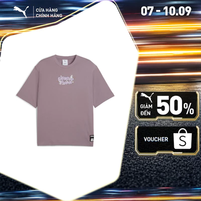 Áo Thun Thời Trang PUMA Nam X RIPNDIP Boxy Tee Plum Jam Màu Tím