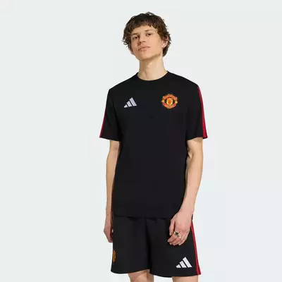 adidas Bóng đá Áo Thun Manchester United DNA Nam Đen KH4793