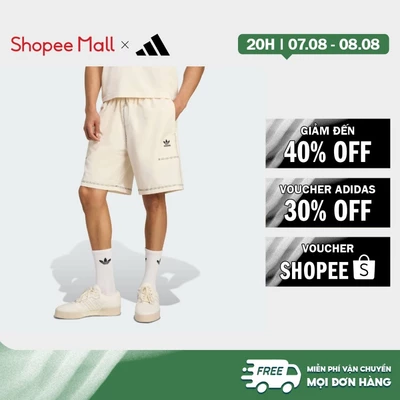 [Duy nhất 8.8 - VOUCHER 30%]adidas Phong cách sống Quần Short Ba Lá Essentials Nam trắng KA8541