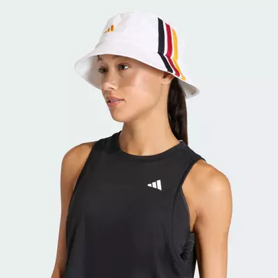 adidas Phong cách sống Mũ Bucket 3 Sọc Unisex trắng KE5884