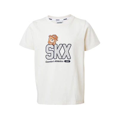 Áo Thun Tay Ngắn Bé Trai Skechers Comfort Athletic Short Sleeve Tee - SL424B655-OW02 Online Sale
