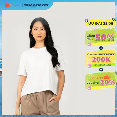 Áo Thun Tay Ngắn Nữ Skechers Urban Outdoor Short Sleeve Tee-SL325W443-00QF Online Sale