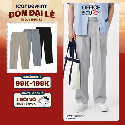 Quần Tây Nam ICONDENIM City Straight Form Straight QTID0076