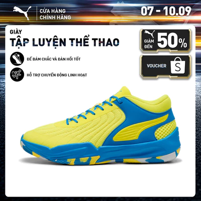 Giày Thể Thao PUMA Unisex Court Pro 2 Marble Electro Royal-Lemon Crush Màu Xanh