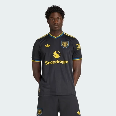 adidas Football Manchester United 25/26 Third Authentic Jersey Men Black JI7419