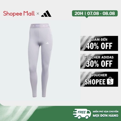 [Duy nhất 8.8 - VOUCHER 30%]adidas Gym & Training Quần Legging Dáng Dài Có Túi Techfit Nữ Xám IX4990