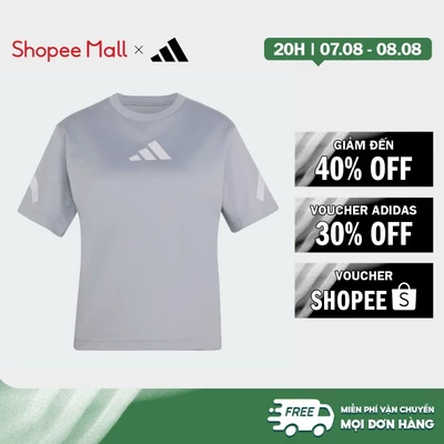 [Duy nhất 8.8 - VOUCHER 30%]adidas Phong cách sống Áo Thun adidas Z.N.E. Nữ Xám KC7720