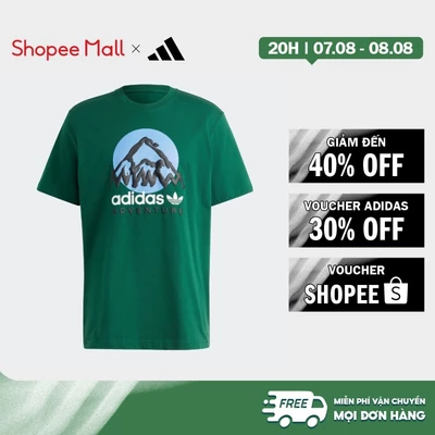 [Duy nhất 8.8 - VOUCHER 30%]adidas Lifestyle adidas Adventure Mountain Front Tee Men Green IC2360