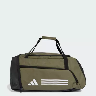 adidas Gym & Training Túi Duffel 3 Sọc Essentials Unisex màu xanh lá IZ1918