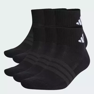 adidas Phong cách sống Bộ 6 Đôi Tất Cổ Chân Lót Đệm Essentials Unisex Đen KE5496