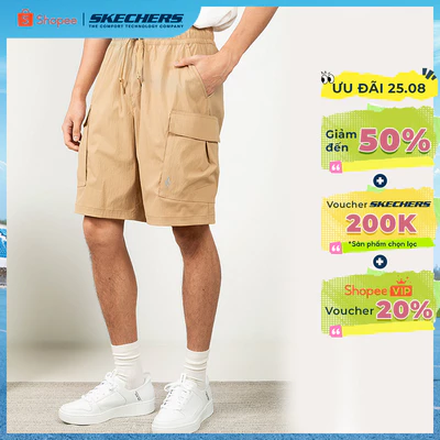 Quần Đùi Thể Thao Nam Skechers Skechers Authentic - Iconic Shorts - SL425M414-00FL