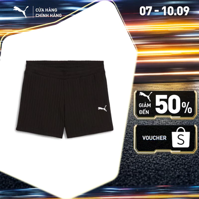 Quần Đùi Thời Trang PUMA Nữ WARDROBE ESS Shorts 4' Black Màu Đen