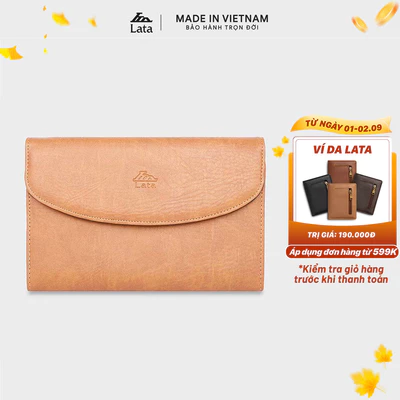 Ví Lata (Thời trang nam dáng cầm tay cỡ lỡn - Ví da VN37)