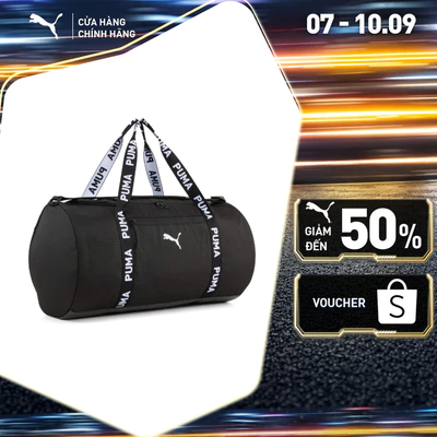 Túi Xách Thể Thao PUMA Nữ Training AT ESS Barrel Bag Black Màu Đen