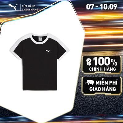 Áo Thun Thời Trang PUMA Nữ T7 Slim Tee Black Màu Đen