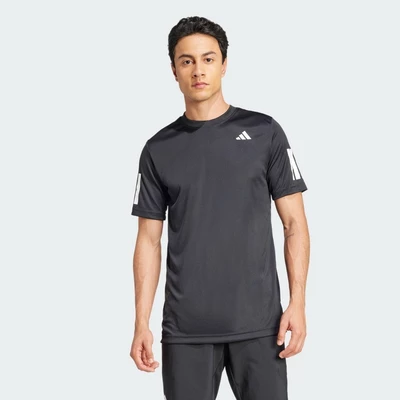 adidas Quần vợt & Padel Tennis Áo Thun Tennis Club 3 Gạch CLIMACOOL Nam Đen JG0978