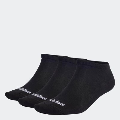 adidas Phong cách sống Bộ 3 Đôi Tất Mỏng Cổ Thấp Họa Tiết Kẻ Unisex Đen IC1299