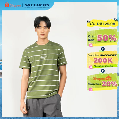 Áo Thun Tay Ngắn Nam Skechers Skechers Authentic - Lounge Short Sleeve Tee - SL425M404-0104