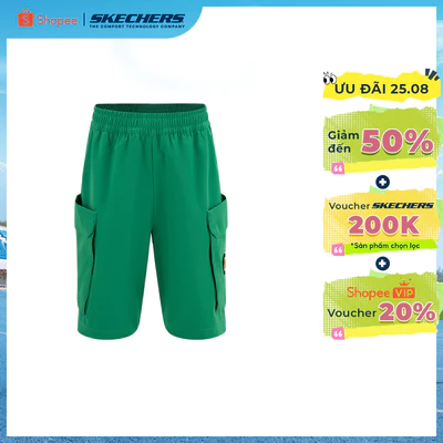 Quần Đùi Thể Thao Bé Trai Skechers Get Planty Shorts - SL125B084-00S8 Online Sale