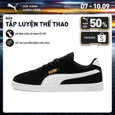 Giày Thể Thao PUMA Unisex Club II Black-White-Gold Màu Đen