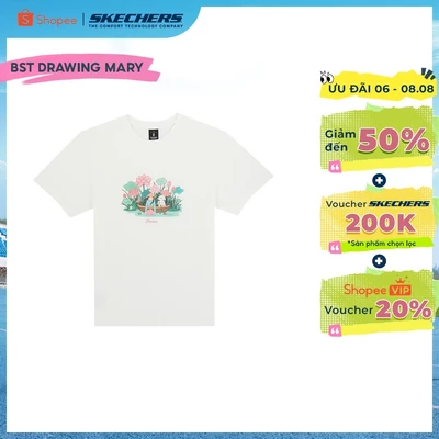 Áo Thun Tay Ngắn Unisex Skechers Skechvibe X Drawingmary Short Sleeve Tee - SL226U658-04U9