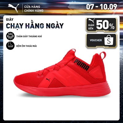 Giày Chạy Bộ PUMA Nam Contempt Demi High Risk Red- Black Màu Đỏ