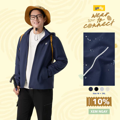 Áo khoác gió nam Yody 3C Promax cản gió cản bụi giữ ấm MCJA25F091