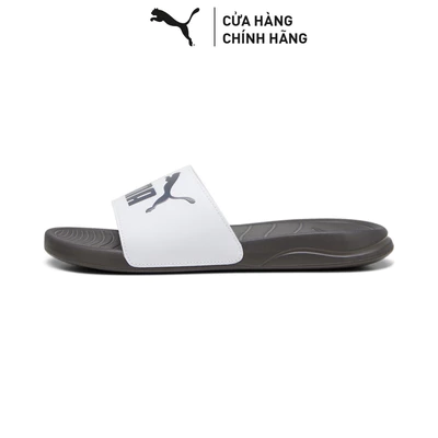 Dép Quai Ngang PUMA Unisex Popcat 20 BX White-Dark Coal Màu Trắng