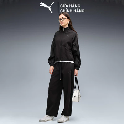 Quần Dài Thể Thao PUMA Nữ HER Barrel Leg Pants Black Màu Đen